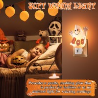 Meonum Halloween Decoration Indoor Halloween Decorative Night Light Plug Into Wall With Manual Switch 360 Degree Swivel Plug