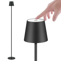 Imqsqik Cordless Floor Lamp For Outdoorindoor Builtin 6800 Mah Battery Led Battery Operated Lamp Rechargeable With Touch Con