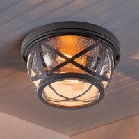 Flush Mount Ceiling Light Fixture Bronze 2Light Modern Farmhouse Porch Light Ceiling Mount For Outdoor Indoor Flush Mount Lig