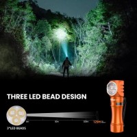 Wurkkos Flashlight Rechargeable 1200 Lumens Small Flashlight With Magnet Hd10 Right Angle Flashlight Anduril 20 Rgb Ui Ip68