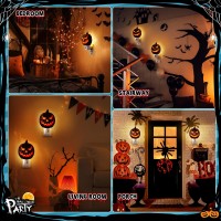 Enhon Halloween Night Light Decorations 360 Degree Swivel Plug In Brown Pumpkin Halloween Spooky Lights Powered By C7 Led Bulb