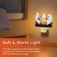 Ffkqbh Ghost Night Light Ghost Campfire Flickering Nightlight Halloween Night Light Flickering Night Light Led Bonfire Ghost Li