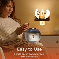 Ffkqbh Ghost Night Light Ghost Campfire Flickering Nightlight Halloween Night Light Flickering Night Light Led Bonfire Ghost Li