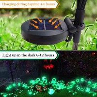 Halloween Decorations Outside 2 Pack 16 Led Solar Halloween Eyeball Lights Outdoor Halloween Lights Scary Eye Ball Halloween P