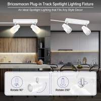 Plug In Track Lighting Fixtures Ceiling White Track Light Led 2Light Track Lights With Cord 2 Way Ceiling Spotlight Rocker