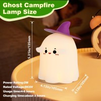 Cuxichuxinxi Ghost Night Light Halloween Night Light Cute Silicone Adjustable Night Light With 3 Levels Of Brightness Suitable F