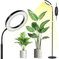 Lbw Grow Lights For Indoor Plants With Stand Full Spectrum Floor Plant Lights For Indoor Growing 108 Leds Standing Plant Lamp