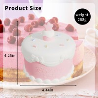 Hpydiy Birthday Cake Night Light With 3D Card Handwritten Blessings Silicone Lamp For Kids Usb Rechargeable Cute Lamps Timer Set