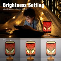 Yufwour Spider Table Lamp 16 Color Led Spider Night Light With Remote Control For Kids Room Bedroom Nightstand Decoration Birt