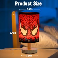 Yufwour Spider Table Lamp 16 Color Led Spider Night Light With Remote Control For Kids Room Bedroom Nightstand Decoration Birt