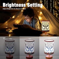 Yufwour Spider Table Lamp 16 Color Led Spider Night Light With Remote Control For Kids Room Bedroom Nightstand Decoration Birt