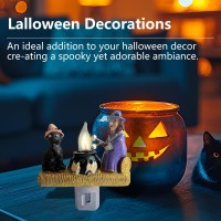 Msleefun Ghost Flickering Night Light Ghosts Flicker Flame Halloween Nightlight 3D Led Small Electric Faux Night Light Indoor