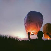 24 Packs Chinese Paper Lanterns To Release In Sky White Wishing Decorative Lantern Biodegradable Flying Memorial Lantern For Cel