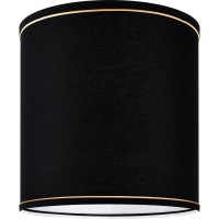 Tall Lamp Shades Set Of 2 Blackgold Trim Mediumsmall Black Lamp Shade 98 Top X 98 Bottom X 108 Highspider Drum Lamp