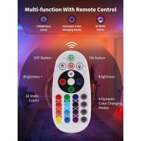 Zuckeo Rgb Spotlights Indoor Led Up Lights With Remote 120V 10W Halloween Christmas Uplighting Indoor Spot Light 492Ft Code P