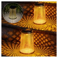 2 Pack Solar Lanterns Outdoor Waterproof Gifts For Women Mom Grandma Solar Lanterns With 2 Lighting Colors And Diamondpattern