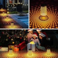 2 Pack Solar Lanterns Outdoor Waterproof Gifts For Women Mom Grandma Solar Lanterns With 2 Lighting Colors And Diamondpattern