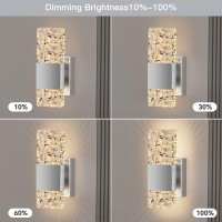 Camuucci Battery Operated Wall Sconce Rechargeable Battery Powered 12000Mah Wall Light Indoor Not Hardwired Remote Control Dimma