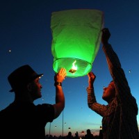 16Pack Multicolor Gathering Chinese Lantern To Release In Heaven Eco Friendly Sky Floating Paper Lanterns Make Wish For Birthda