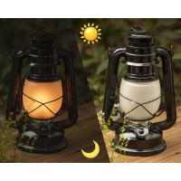 Yakii Led Vintage Flame Lantern Metal Outdoor Hanging Lantern With Dancing Flame Battery Operated Halloween Outdoor Indoor Decor