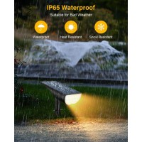 Solar Spot Lights Outdoor Waterproof 3 Lighting Modes Solar Landscape Lights For Outside Dusk To Dawn Ip65 Waterproof Outdoor