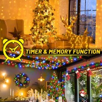 403Ft 1000 Led Christmas String Lights Outdoor With 8 Modes Timer Memory Function Waterproof Fairy Lights Plug In For Party Xmas