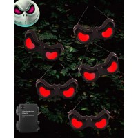 Halloween Decorations Flashing Peeping Eyes Spooky Animated Led Eyes Dark Activite Halloween Glowing Decorations Outdoor Ha