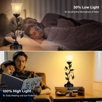 Touch Table Lamp Bedside Lamp Nightstand Lamp With Usb Charging Ports For Living Room 3 Way Dimmable Traditional Leaf Lamp Ret