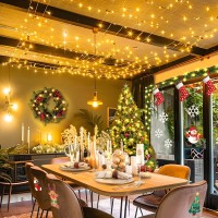 197Ft 500 Led Christmas String Lights Outdoor With 8 Modes Timer Memory Function Waterproof Fairy Lights Plug In For Party Xmas