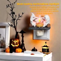 Endvler Halloween Flickering Night Light Halloween Nightlight Halloween Nightlight Plug In Funny Halloween Night Light Indoor D