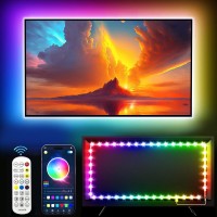 Fupt Led 656Ft Rgb Tv Backlight Strip Light Usb For 2343 Inch Tv App Remote Music Sync Light Strip For Bedroom Desk Indoor