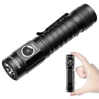 Pioocan S10Pro Rechargeable Flashlights Led 2500 High Lumens Super Bright Pocket Flashlight Small Tactical Flashlights Brighte