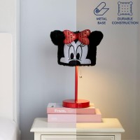 Idea Nuova Disney Minnie Mouse Figural Plush Shade Stick Table Lamp