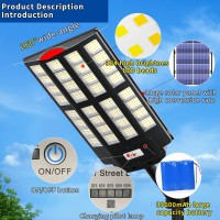 Ofuray 5000W Solar Street Light Outdoor3000K4000K6500K Dimmable Outdoor Solar Light Ip67 Solar Parking Lot Lights Commercial