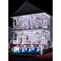 Brightown Christmas String Lights Battery Operated 4 Pack Total 66Ft 200 Led Battery Fairy Lights With Timer 8 Modes Waterproof