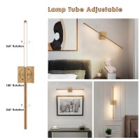 Battery Operated Gold Wall Sconces Set Of 2 30 Wireless Rechargeable Led Wall Lamps With Remote Control 3 Color Stepless Dim