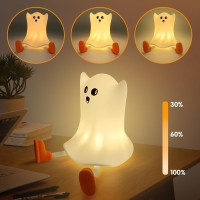 Halloween Ghost Night Light Cute Night Light Cute Silicone Adjustable Night Light With 3 Levels Of Brightness Suitable For Hall