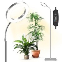 Vsoke Plant Grow Light Grow Lights For Indoor Plants Full Spectrum 20W Led Floor Plant Growing Lamp With Height Adjustable Sta