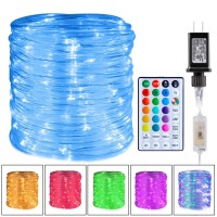 Minetom Rope Lights Color Changing 16 Colors 108 Ft 330 Led String Lights With Remote Timertwinkle Rope Lights For Outsidewat