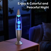 17 Color Liquid Motion Lamp Led Changing Lamp With Remote 16 Inch Large Blue Pink Green Red Purple Classic Volcano Lamp Retro Bi