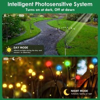 8Pack Solar Garden Lights Upgraded Long Lasting 64 Led Firefly Solar Lights For Outside Waterproof Swaying Solar Powered Ya