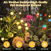 8Pack Solar Garden Lights Upgraded Long Lasting 64 Led Firefly Solar Lights For Outside Waterproof Swaying Solar Powered Ya