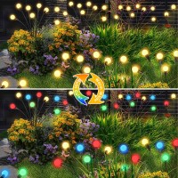 8Pack Solar Garden Lights Upgraded Long Lasting 64 Led Firefly Solar Lights For Outside Waterproof Swaying Solar Powered Ya