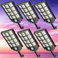 Cedio Solar Street Lights Outdoor Solar Parking Lot Lights Commercial 4800W Led Solar Street Light Waterproof Ip66 Dusk To Daw