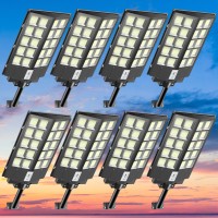 Cedio Solar Street Lights Outdoor 4000W Solar Parking Lot Lights Commercial Led Solar Street Light Waterproof Ip66 Dusk To Daw