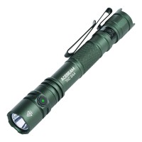 Acebeam Tac 2Aa Edc Tactical Dual Modes Flashlight Rechargeable 1600 High Lumens Flashlight Dual Switch Pocket Led Flashlight