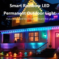 Smart Rainbow Led Permanent Outdoor Light Smartlight 2024 New Smart Permanent Outdoor Lights Eaves Led Lights Strip Waterpro