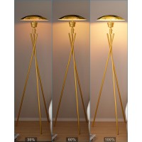 Lightdot Dimmable Floor Lamp For Living Room Tripod Floor Lamp Tall Standing Floor Lamp With Metal Shade Torchiere Led Floor L