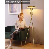 Lightdot Dimmable Floor Lamp For Living Room Tripod Floor Lamp Tall Standing Floor Lamp With Metal Shade Torchiere Led Floor L