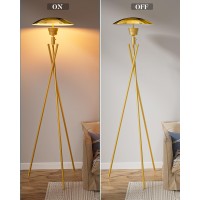 Lightdot Dimmable Floor Lamp For Living Room Tripod Floor Lamp Tall Standing Floor Lamp With Metal Shade Torchiere Led Floor L